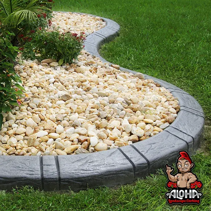 Custom Stamped Edging concrete landscape curbing